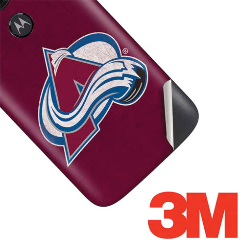 NHL Colorado Avalanche Distressed Moto E5 Play Skin